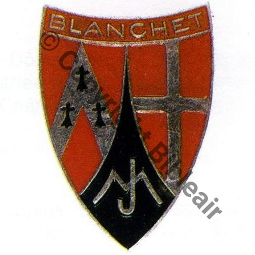 Grpt SAVOIE  Eqp BLANCHET (SLT) VIVIERS  AUGIS Alu peint 1943 non porte Sc.S&T